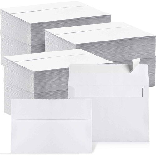 Fainne 1000 Pcs White Envelopes Self Adhesive Printable Envelope Bulk for Invitation, Wedding, Baby Shower, Photography, Thank Note, Postcard, Greeting Card, Mailing, Graduation (A2 5.75 x 4.375 Inch)