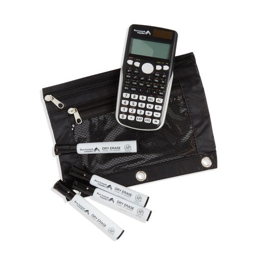 Blue Summit Middle School Supplies Kit, 6th and 7th Grade School Supplies Set, Unique Bundle Includes Calculator, Bulk 49 Piece Box