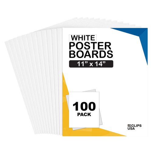 White Poster Paper 11x14 100 Pack Poster Board Bulk School Supplies