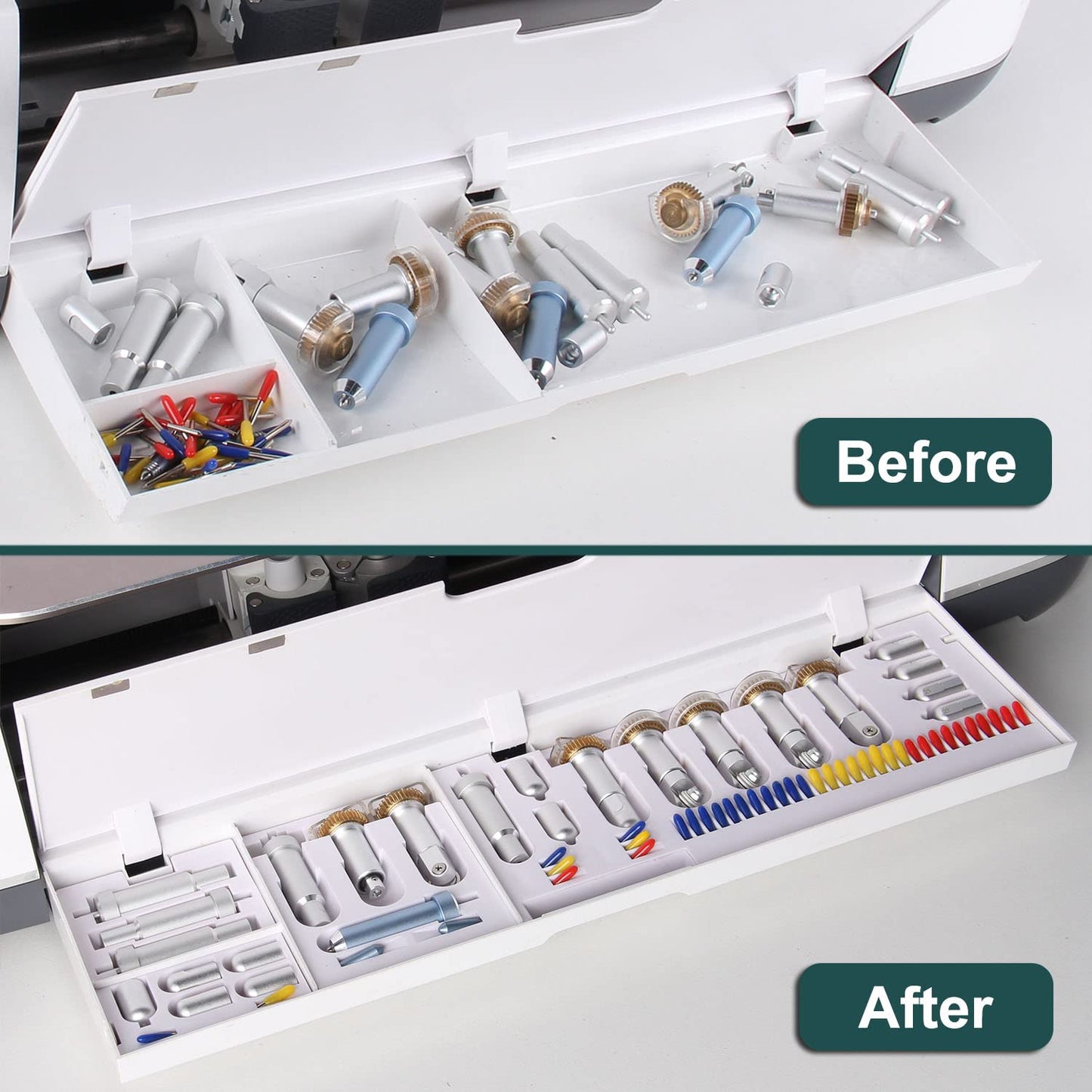 LOPASA Tool Organizer Compatible with Cricut Maker 4,3, Blade Storage Accessories and Supplies for Cutting, Cutting Machine Accessories Organization and Storage, Knife Blade Housing Organizer