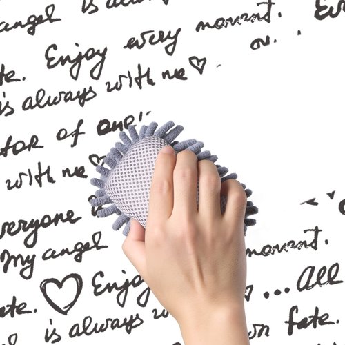 4 Pieces Microfiber Shag Whiteboard Eraser Shag Washable Dry Eraser Board Eraser for Chalk, Classroom Teacher Supplies, Home and Office (Blue, Grey, Pink)