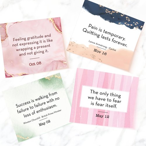 Motivational Gifts For Women, Coworkers - Inspirational Gifts for Coworkers, Leaders - Office Desk Accessories for Women, Office Gifts - Birthday Gifts, Daily Affirmations For women Flip Calendar