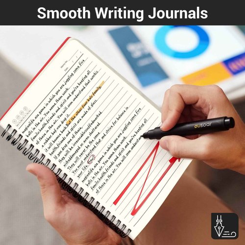 EUSOAR Spiral Journal Notebook, A5 24 Packs 5.5x8.3 120 Pages Lined Travel Writing Notebooks, Memo Notepad Sketchbook, Students College Office Business Subject Diary Ruled Book Journal-6 Colors
