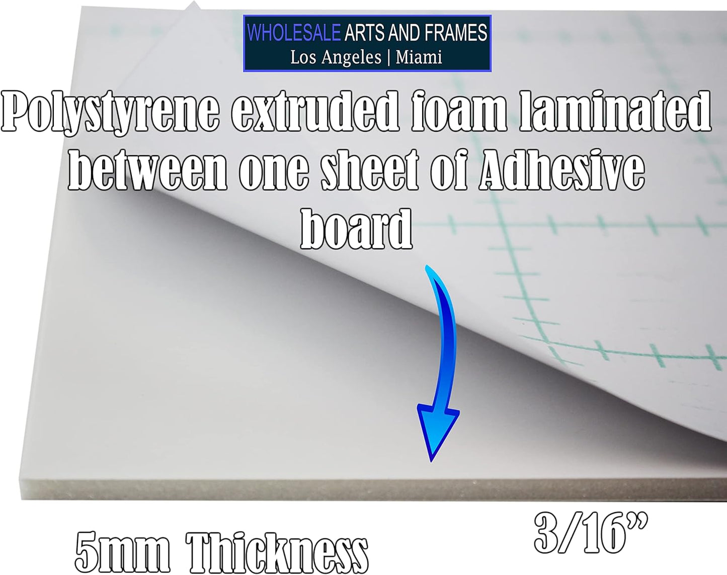 Skiennix Self-Adhesive Foam Board - 8x10 Inches, Acid-Free, 25 Pack, Perfect for Mounting and Crafting