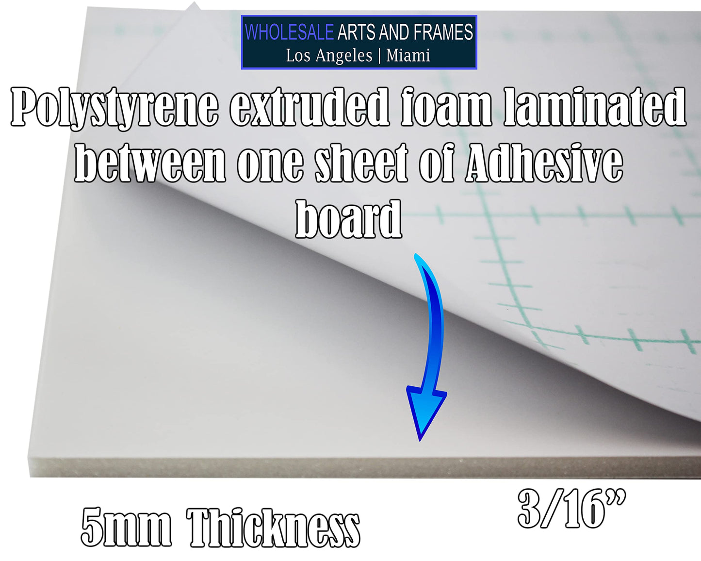 Self Adhesive Foam Board 12x24 100PK Self Stick Mounting Board. Foam Core with Adhesive 12x24 Foamboard. Poster Board with Sticky Side, Self Adhesive Foamcore 12x 24. White, Acid Free, 3/16 Thick