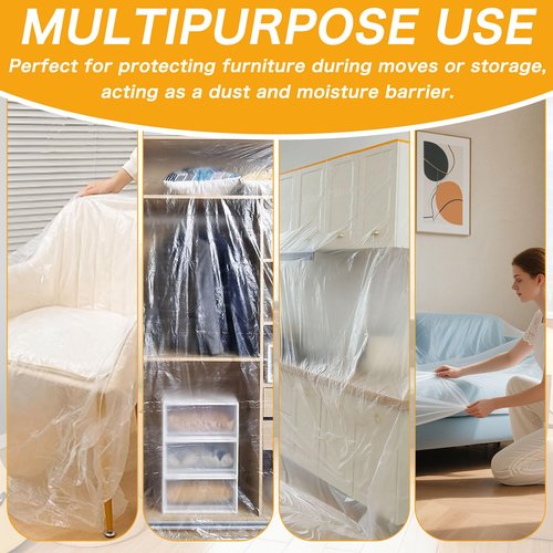 157.5" x 22 Yards Cushion Wrap Silk Film Waterproof, Cushion Wrap Silk Film Upholstery Cushion Wrap Easily Install Foam into Cushion Cover for Cushions, Packaging Wrap for Furniture Home Office Cover