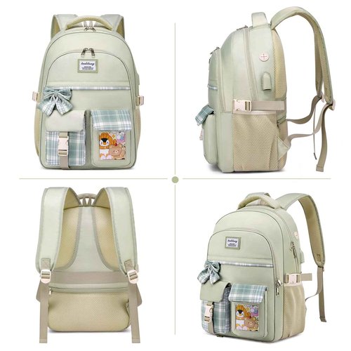 kadilong 17.3 Inch School Backpack for Girls,Kids Bookbag for Middle High School,Laptop Backpack Women Mochila para Niñas