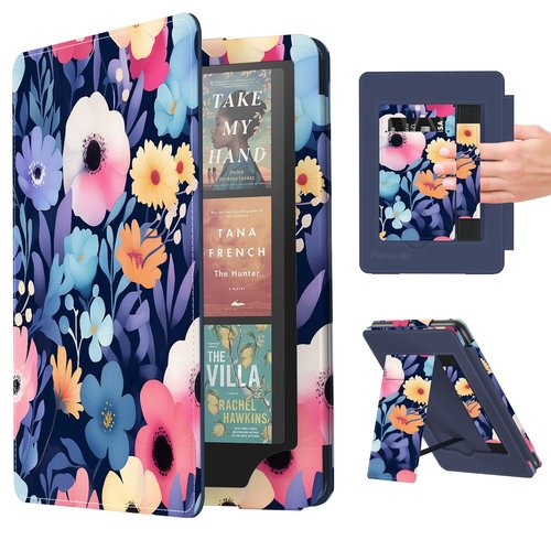 Famavala Slim Foldable Stand Case for 7" inch 2024 with Auto Wake/Sleep, Hand Strap; not fit for Noble Nook (Daisy)