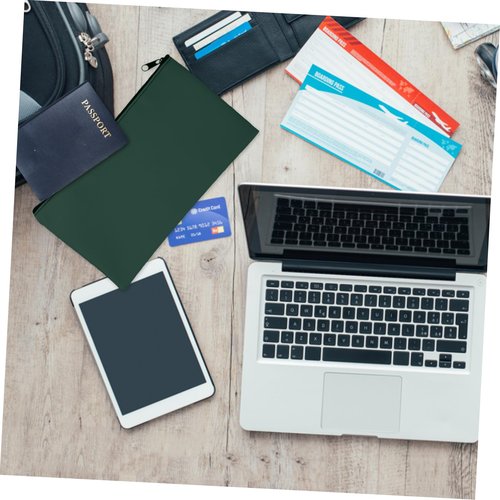 WEKADRIN 2Pcs Money Bags with Zipper Cash Organizer Pouches for Bank Deposits Receipt Storage and Cash Pouches for Easy Identification