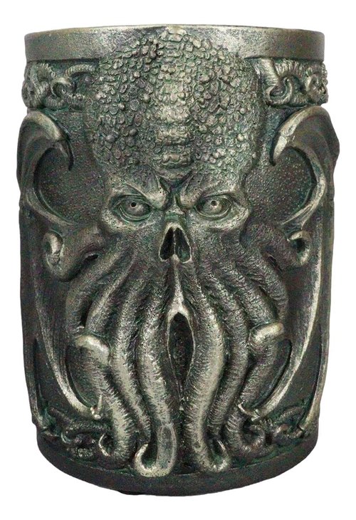 Ebros Legends Fantasy Sea Marine Mythology Call Of Cthulhu Kraken Monster Stationery Holder Figurine Organizer Office Desktop Pen Pencil Make Up Brush Vanity Holder Sculpture