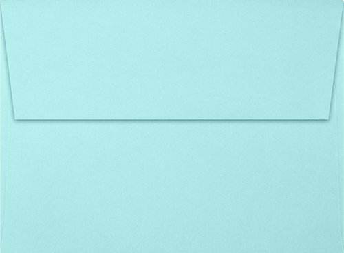 LUXPaper A7 Invitation Envelopes - Peel & Press | 5.25" x 7.25" | Seafoam Blue | 80lb Text | 500 Count