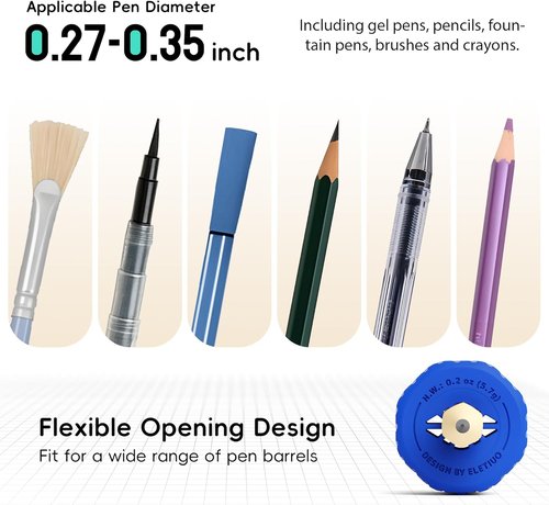 Skiennix Adjustable Pencil Weights - Textured Silicone Handwriting Aid for Kids & Adults | 9-Pack, 0.5-2.1oz