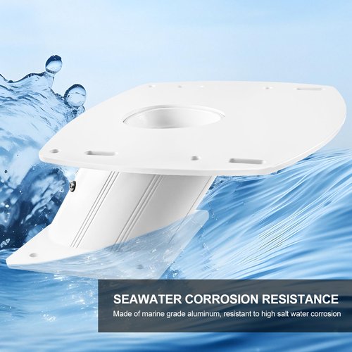 APT-F-150-01 Aluminum Radar Mount 6" Forward Leaning Compatible with Garmin Raymarine Simrad Radomes