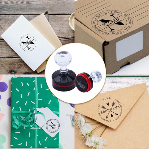 ROSEEKA Custom Logo Self-Inking Stamp - Personalized Business Logo & Text Stamper | 5 Sizes | 7 Ink Color Options