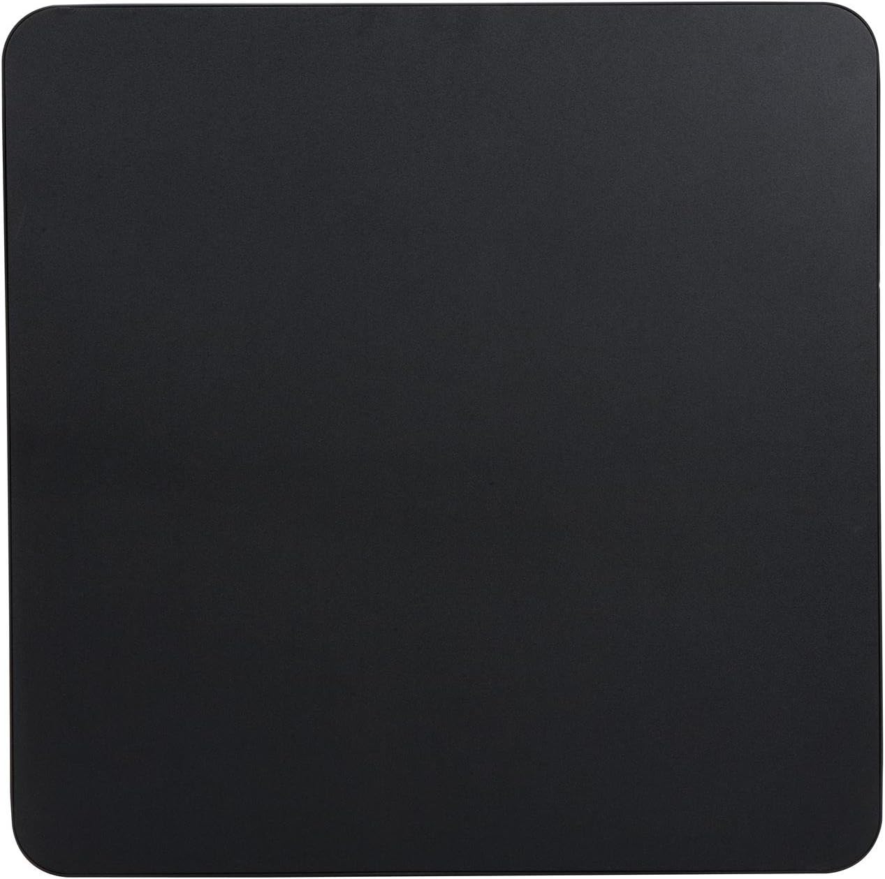 CoscoProducts Adjustable Height 34” Square PVC Top Table - Sleek Black Design for Versatile Use