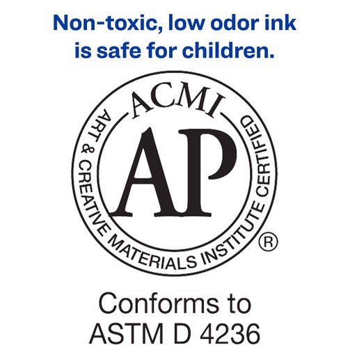 Avery Marks A Lot Value Pack Permanent Markers, Pen-Style, Bullet Tip, Water and Wear Resistant, 200 Black (29850)
