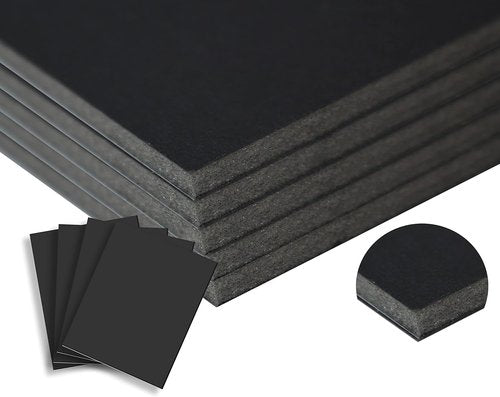Black Foam Board - 20x24 Inch | 250 Pack of 3/16 Inch Thick Foam Core for Quality Poster Backing