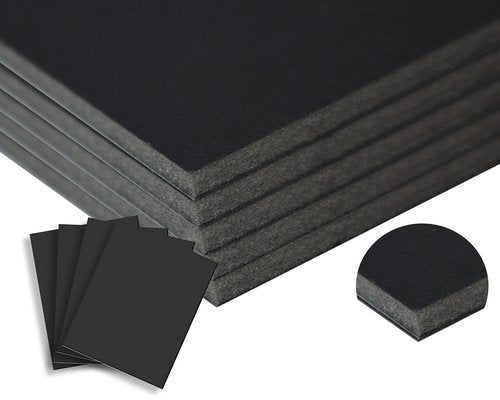 3/16" Black Foam Core Boards 16x20-100 Pack. Many Sizes Available. Acid Free Craft Poster Board for Signs, Buffered Presentations, School, Office and Art Projects