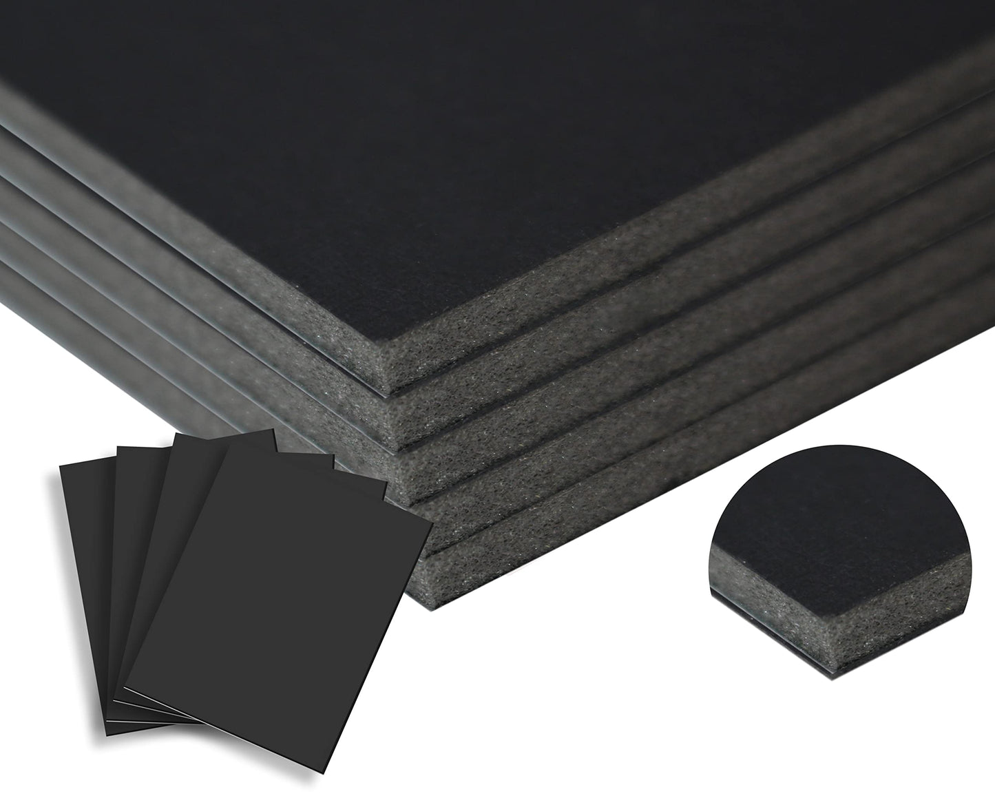 Black Foam Board 12x24 50PK. 3/16 Thick Black Foam Core Board Large 12x24 Black Poster Board. Foamcore – Quality Alternative for Black Cardboard, Polystyrene Rigid Foamboard Large Foamcore Backing