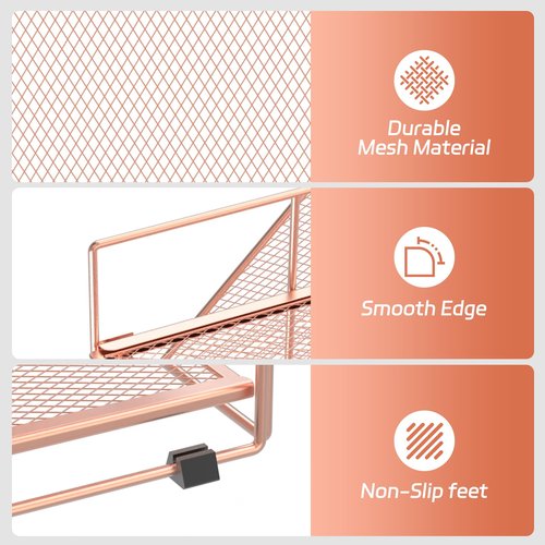 Reeplan Desk Organizers and Accessories, 6-Tier File Organizer with File Holder Bookstand Pen Cup, Document Organizer for Office Decor, Home Office Essentials