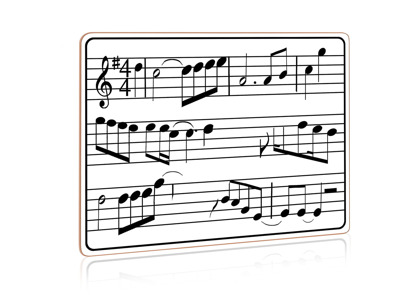 Scribbledo Dry Erase Music Staff White Boards 9" X 12 Inch Lapboard Double Sided Musical Notes whiteboard for Kids Students, Musicians and Home