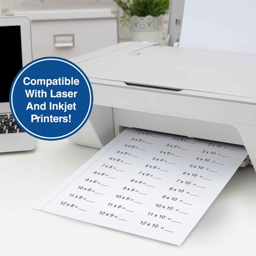 PrintWorks Professional 5/8" Vertical Perforated Paper 8.5" x 11" - Perfect For Booklets & Catalogs - Made in the USA - 500 Sheets - 20 lb - Printer Compatible - White (04107)