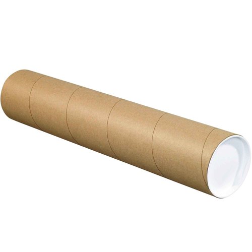 AVIDITI Mailing Tubes with Caps, 2 Inch x 30"L, 15-Pack | Cardboard Tube Mailer for Poster Box, Blueprint, Teachers, Artwork, Long Art Holder, 2x30 Kraft