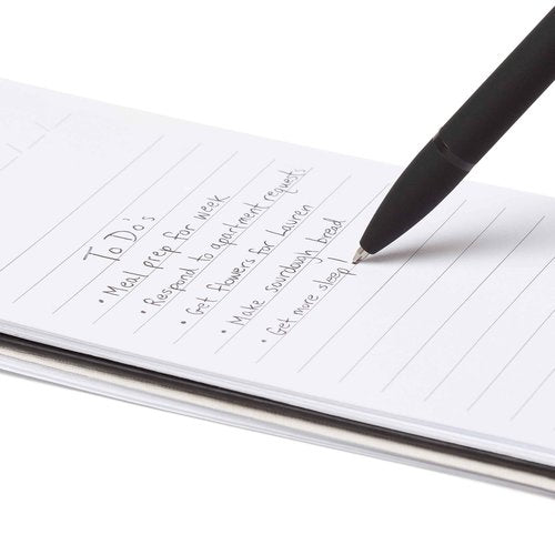 U Brands Soft Touch Midnight Monterey Ballpoint Pens, 1 mm, 4 Count (5136E06-24) & Monterey Soft Touch Ballpoint Pens, Office Supplies, Midnight Black and Blush, Medium Point, 0.7mm, 2 Count