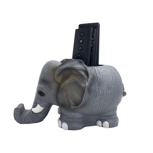 Large Capacity Elephant Desk Pen and Pencil Holder With Phone Stand, Multi-Purpose Organizer for Home Office and Vanity Desk Supplies
