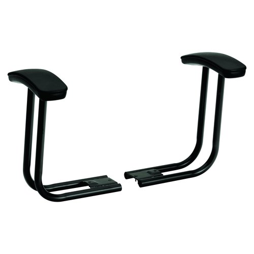 HON ComforTask Fixed T-Arms, Black
