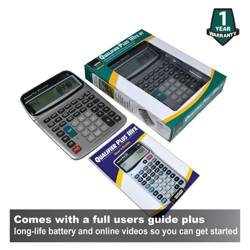 Calculated Industries 43430 Qualifier Plus IIIfx Desktop PRO Real Estate Mortgage Finance Calculator | Clearly-Labeled Keys | Buyer Pre-Qualifying | Payments, Amortizations, ARMs, Combos, FHA/VA, More