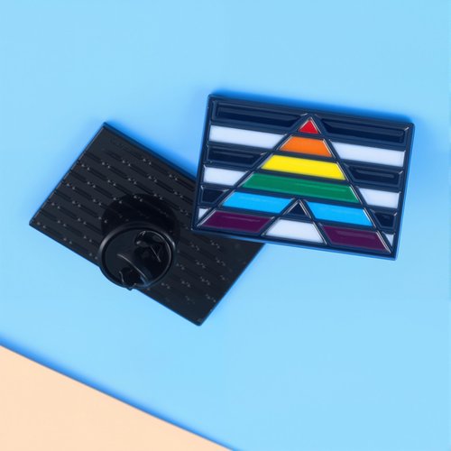 9PCS Straight Ally Pride Pins LGBTQ Supporter Rainbow Pin Ally Accessories Pride Decorations Gay Lesbian Trans Merch LGBTQ Pins