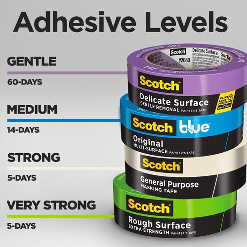 Scotch Greener Masking Tape - Eco-Friendly, 0.94 in x 60 Yards | Perfect for Painting and Crafting
