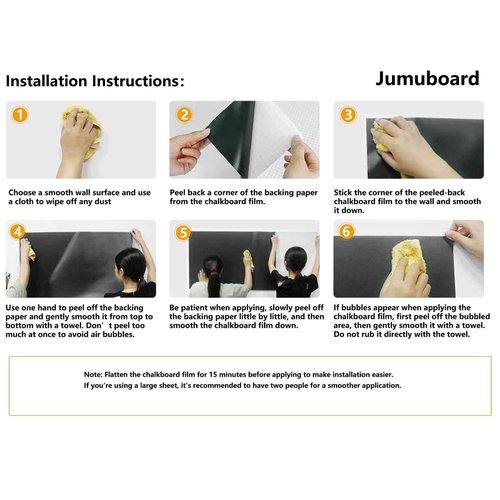 Magnetic Chalkboard Contact Paper with Adhesive, 70" x 35" Magnetic Blackboard Film for Walls, Peel and Stick – Ideal for Office, Classroom, Home. Includes Dustless Chalk, Wiping Cloth, and Magnet