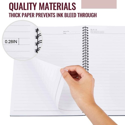 Henoyso 5 Pcs Jumbo Left Handed Notebook 100 Sheets/200pages Left Handed Workbook 11 x 9 Inches Spiral Notebook Lefty Notebooks for Easier Lefty Use Supplies(Elegant Color)