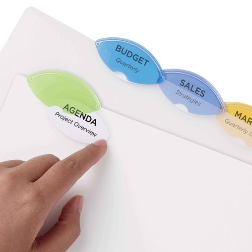 Avery Insertable Style Edge Plastic Dividers for 3 Ring Binders, 5-Tab Sets, Multicolor, 24 Sets, 120 Divider Tabs (11200)