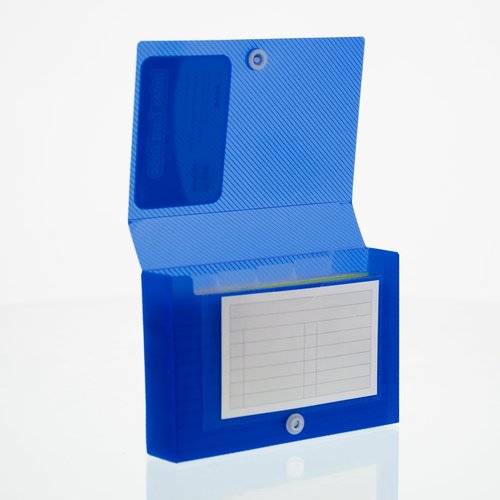 BAZIC Index Card Case w/ 5 Tab Divider 3"x5", Snap Closure Plastic Storage Case 100 Cards Capacity, Flash Card Holder Organizer, for Office, 36-Pack