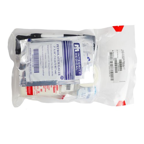 Spec Operator NAR Individual First Aid Kit | C-A-T Tourniquet, Trauma Dressing, Gauze | Vacuum Sealed, Clear