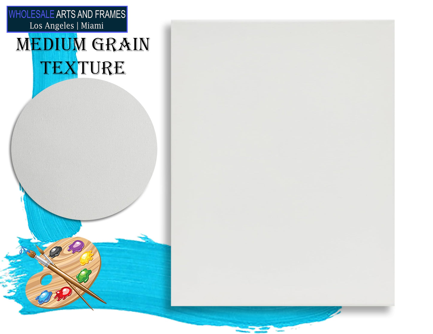 Stretched Canvas for Painting 16x20 20PK 3/4" 10 Oz. 16x20 Canvas Value Pack.Large Stretched Cotton Blank Canvas for Painting. 16 x 20 Canvases Bulk XL Rectangle Universal Triple Primed for Paint&Sip