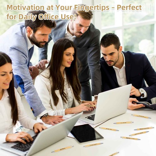 200 Pcs Employee Appreciation Gifts Pens Bulk - 100 Inspirational Ballpoint Pens & 100 Bags, Perfect Thank You Gifts for Staff, Teacher, Nurse,Volunteer,Office Supplies for Coworkers, School & Team