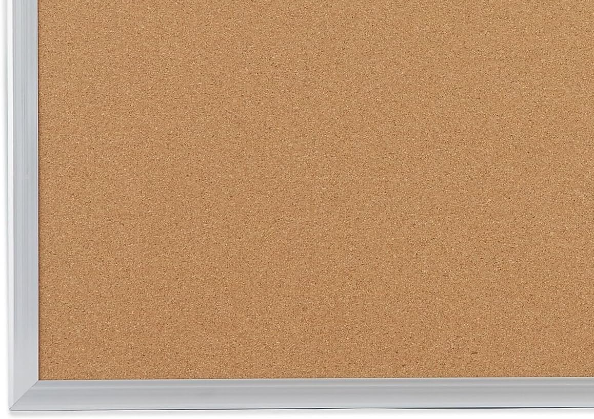 Staples Cork Bulletin Board - Self-Healing Design with Aluminum Frame | 3 x 2 Ft for Home, Office, Classroom