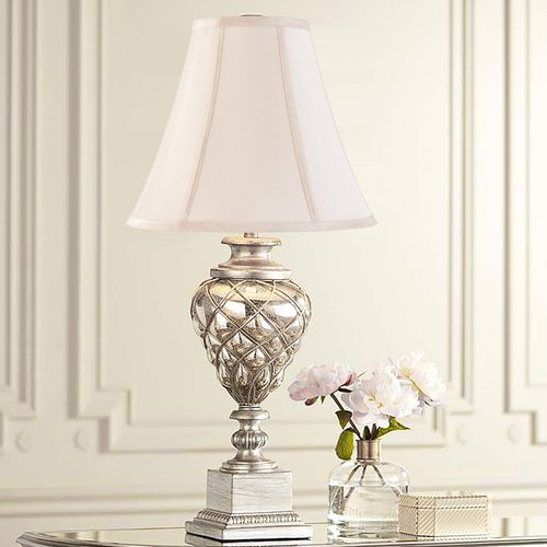 Cream Bell Lamp Shades Medium Lamp Shade 6" Top x 13" Bottom x 10.6" High(Spider) Modern Fabric Lamp Shade for Floor Lamp,Table Lamp,Bedside Lamp, Side Ribbing Replacement Lampshade by GO&SO