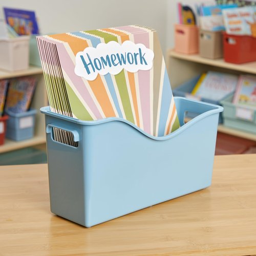 Really Good Stuff Easy Carry Book and Binder Holder - Set of 6-6 Boho Colors