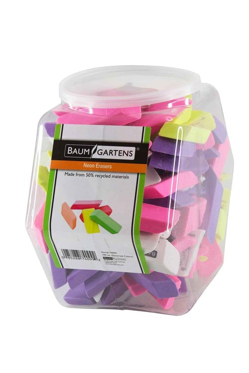 ERASERS NEON Pack of 100