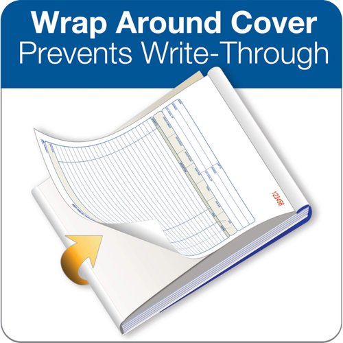 Adams Order Book, 2-Part, Carbonless, White/Canary, 8-3/8 x 10-11/16 Inches, 50 Sets per Book (DC8100) , 1 pack