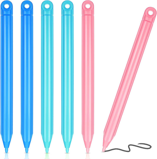Skiennix LCD Writing Tablet Pen Set - 6 Replacement Stylus Pens for Kids Drawing Tablets | 3 Vibrant Colors
