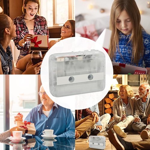 ASHATA Portable Cassette Player - Retro Tape to MP3 Converter with Earphones for PC & Laptop