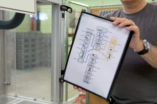 DJOIS by Tarifold - Wall Mount Reference System - Durable Steel Wire Frames - Letter-Size - 5 Double-Sided Display Pockets - 10-Sheet Capacity - Made in France - PRO Series Model - Black