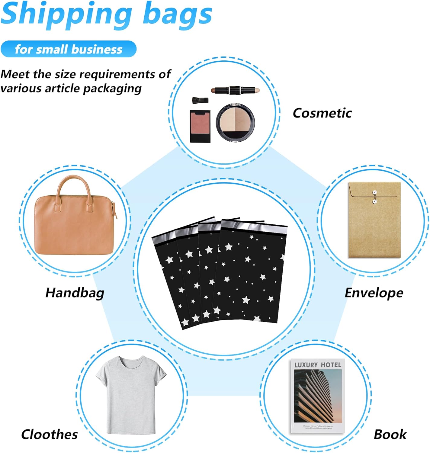 Thank You Poly Mailer - Waterproof & Tear-Resistant Shipping Bags | 14.5x19 Inch, 50 Pcs for Small Business