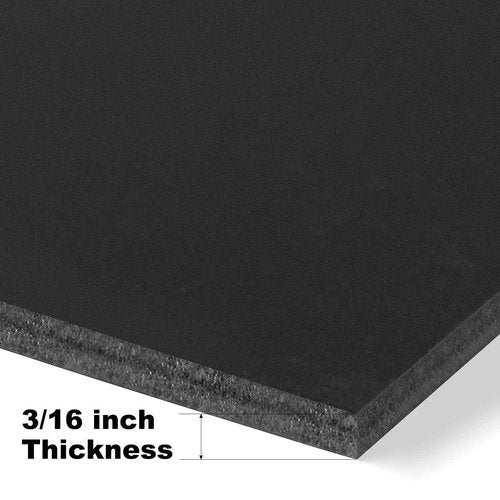 Golden State Art, 10 Pack Black Foam Board 24x36, 3/16 Thick Acid Free Foam Core Poster Board